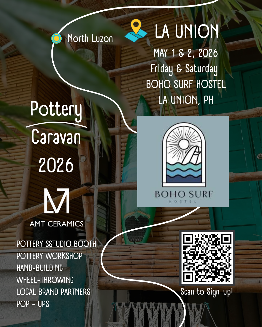 UP-COMING | POTTERY CARAVAN 2026 | LA UNION | BOHO SURF HOSTEL