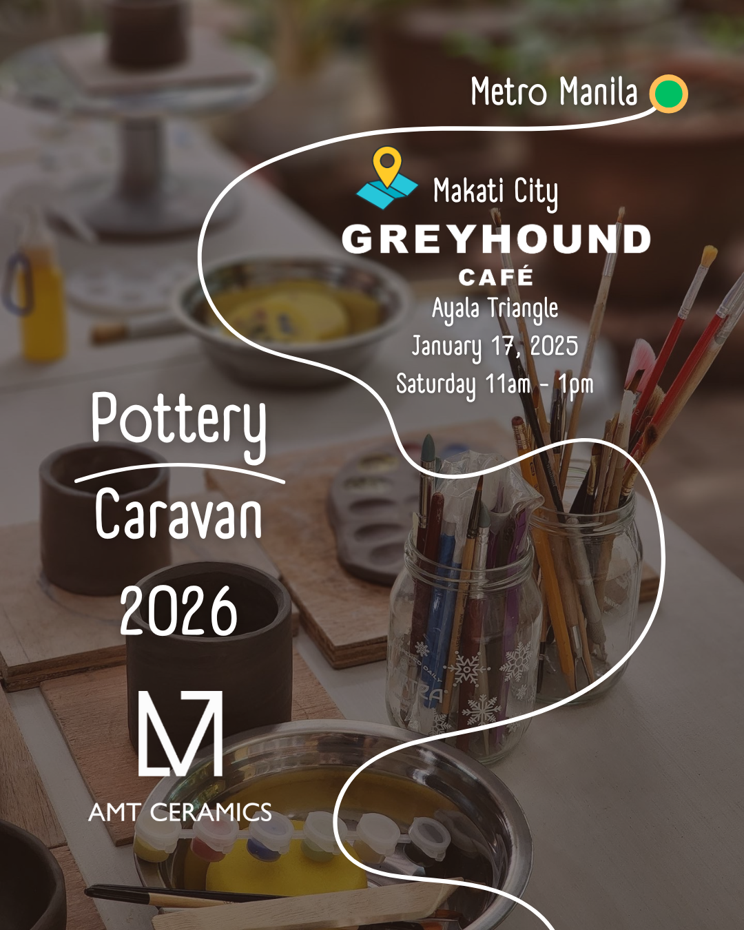 Pottery Caravan 2026 | Metro Manila | Makati City | Greyhound Cafe