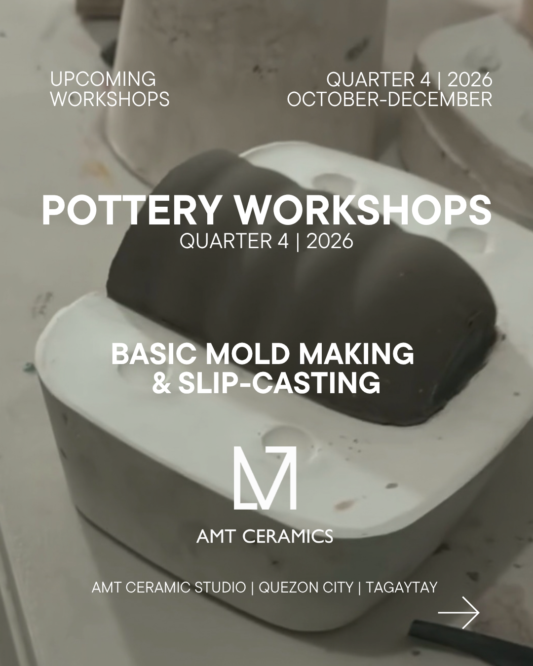 Basic Mold Making &amp; Slip-casting coming this QUARTER 4 - 2026!