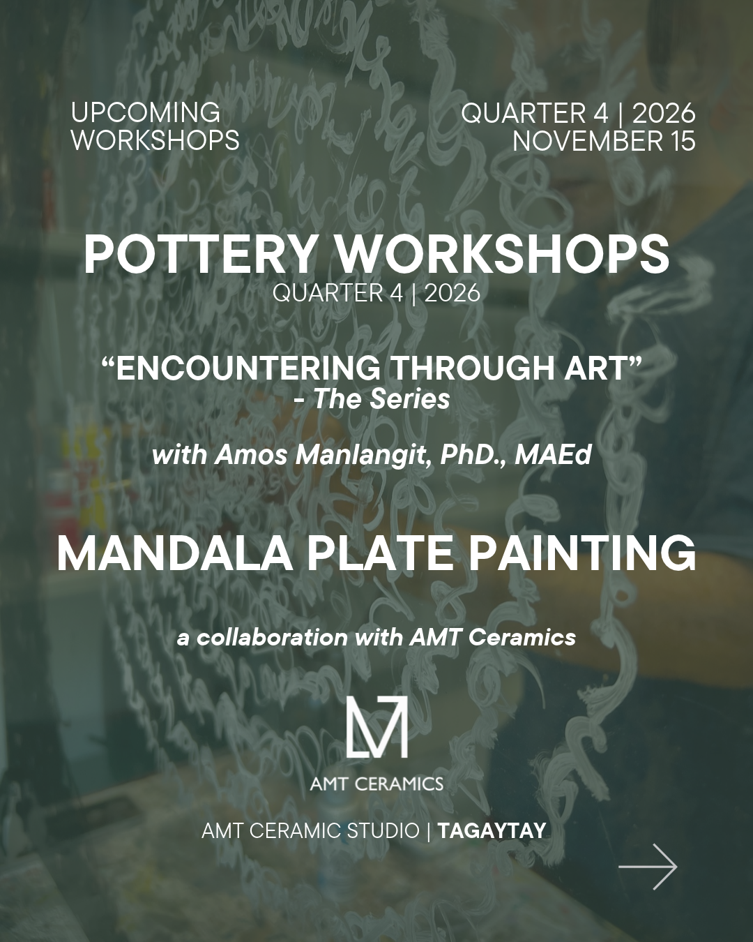 MANDALA PLATE PAINTING with Amos Manlangit PhD.