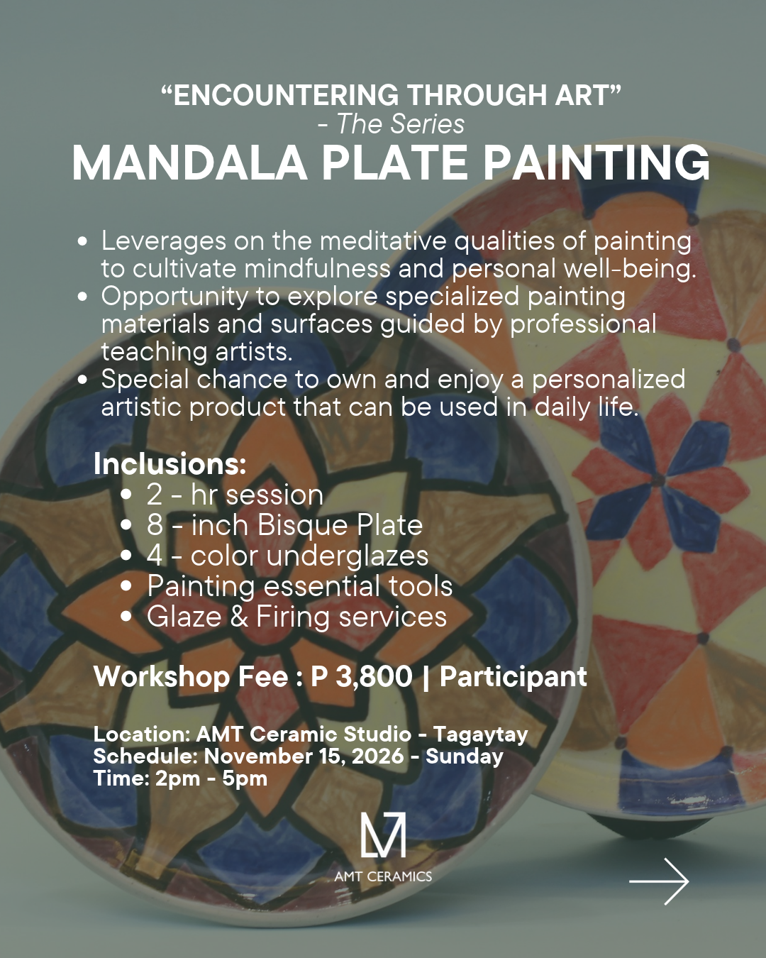 MANDALA PLATE PAINTING with Amos Manlangit PhD.