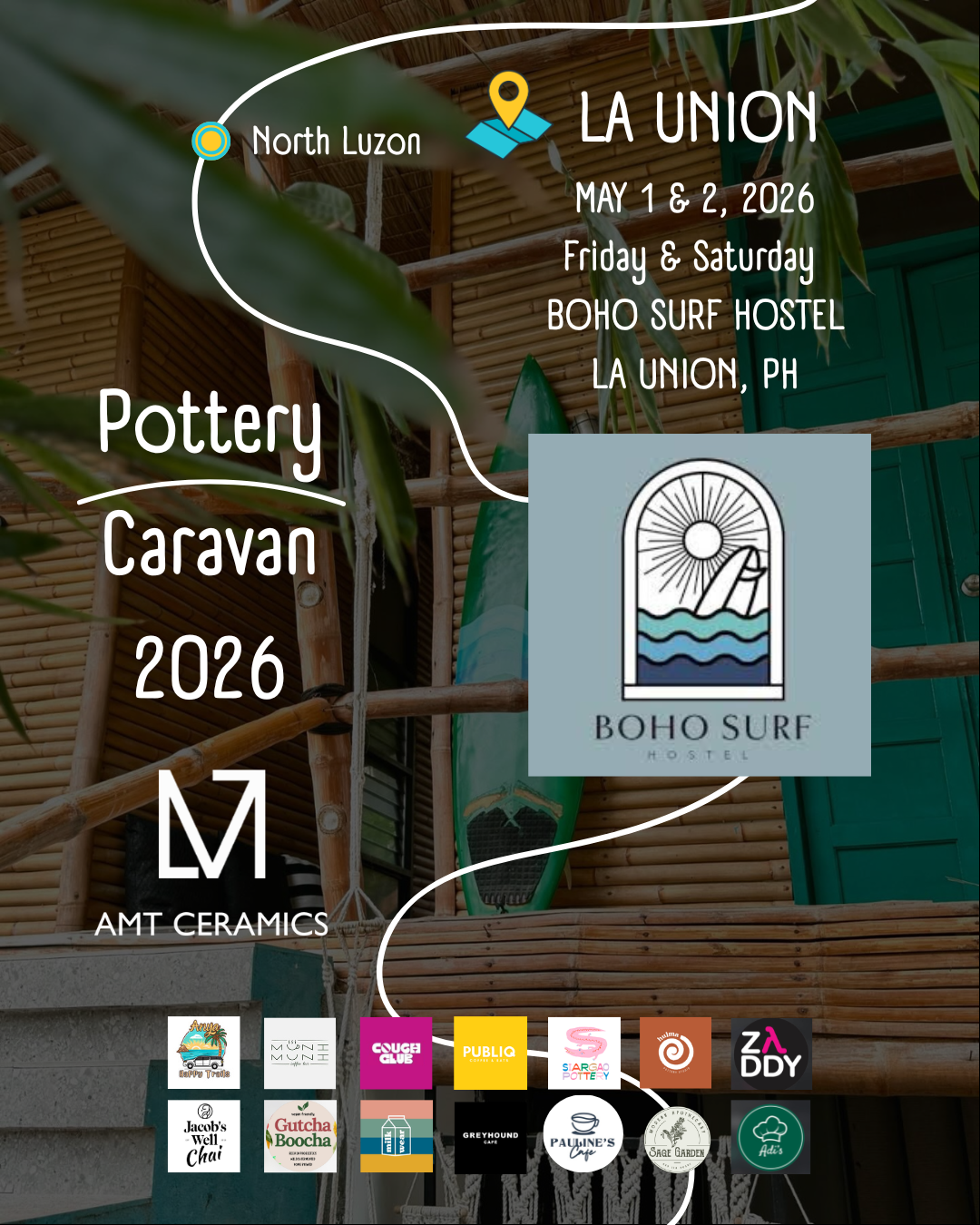 UP-COMING | POTTERY CARAVAN 2026 | LA UNION | BOHO SURF HOSTEL