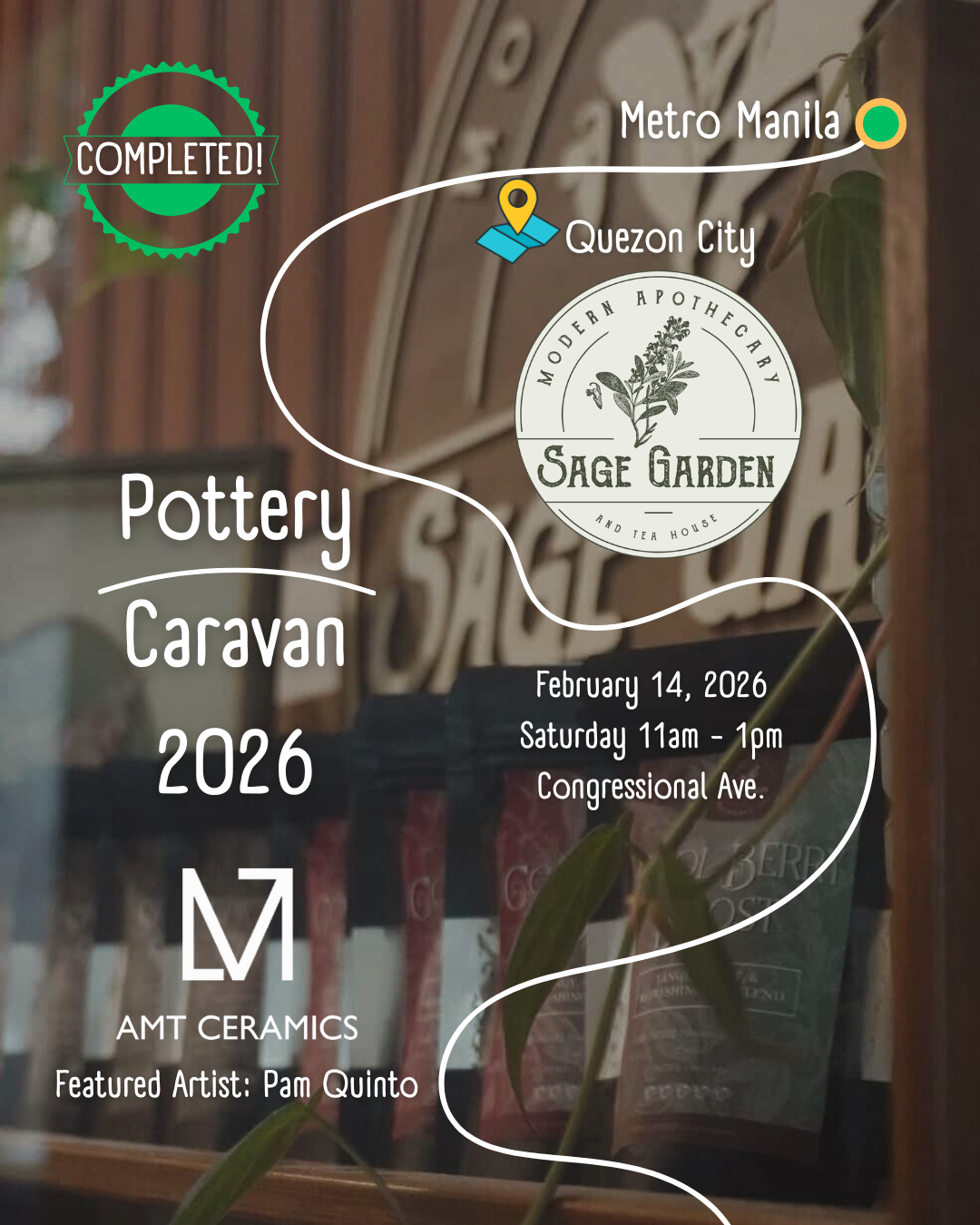 COMPLETED | Pottery Caravan 2026 | Metro Manila | Quezon City | Sage Garden with PAM QUINTO